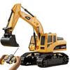 Remote Control Alloy Bulldozer Excavator Toy with Spray Function for Kids
