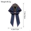 Bow Tie for Women Bowknot Necktie Vintage College Style Elegant Ribbon Formal Fashion Brooch Pin