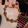 Blogger Mm Recommends Five Beauty Rad Tiger Eye Stone Bracelet, Life Four Beauty Gourd Bracelet Pixiu Diamond Pestle Necklace