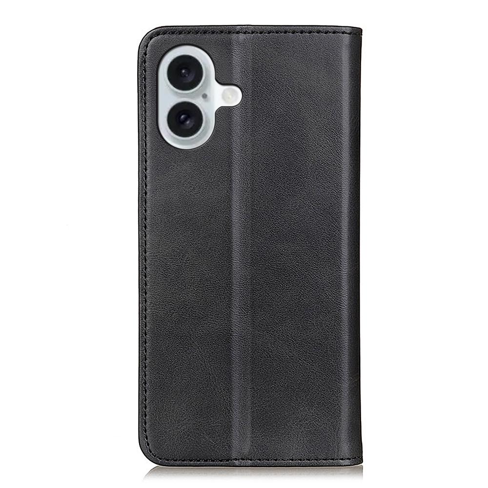 For iPhone 16 Case Magnetic Absorption Split Leather Folio Phone Cover
