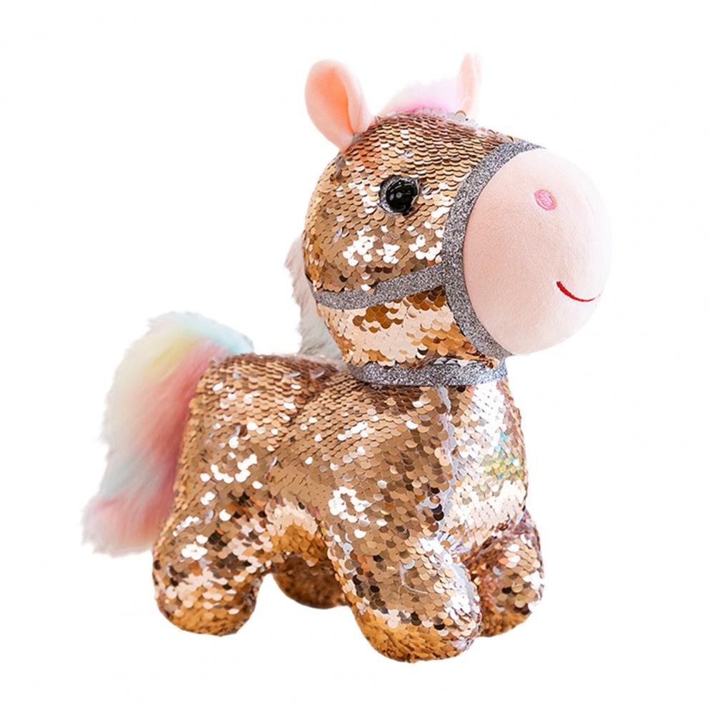 Horse New Year Decorations Chinese Zodiac Horse Plush Pendant Festive Flashing Stuffed Horse Ornament Lucky Charm For Wealth