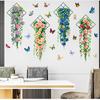 Romantic Covenant Art Flower Wall Sticker Self Adhesive for Bedroom Living Room Sofa Background Wall Decoration