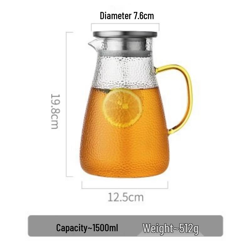 Qianxing Glass Water Pitcher & Teapot Set (2-Pack)