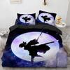 Anime Demon Slayer Bedding Sets Hot Kamado Nezuko  Duvet Cover Set for Teens Girls Cartoon Twin Single Full Bed Linen For Gift