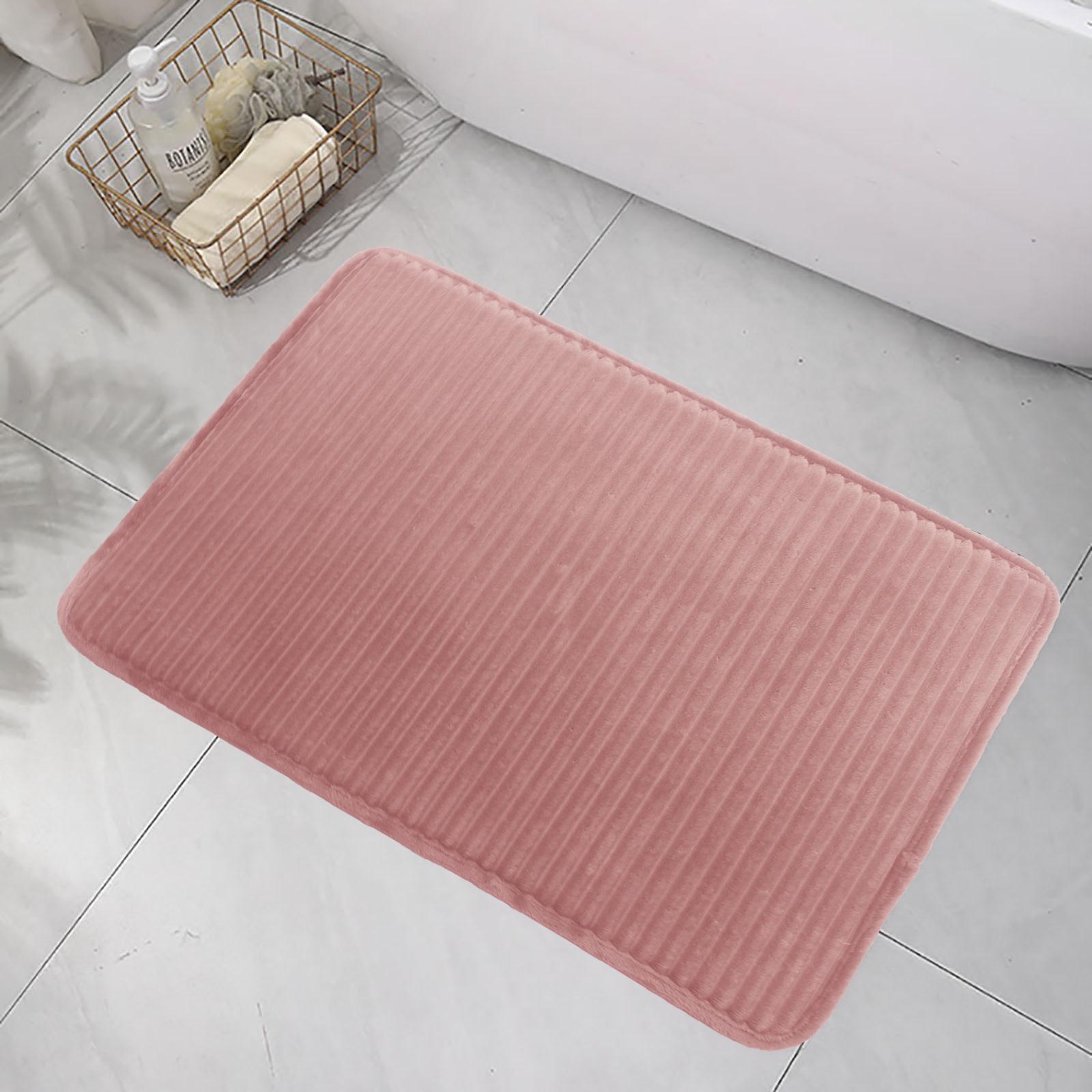 

Фланелевый набор для ванной из трех предметов: Нескользящие полосатые коврики для автомобиля и толстый коврик для входа в туалет 50cm x 80cm