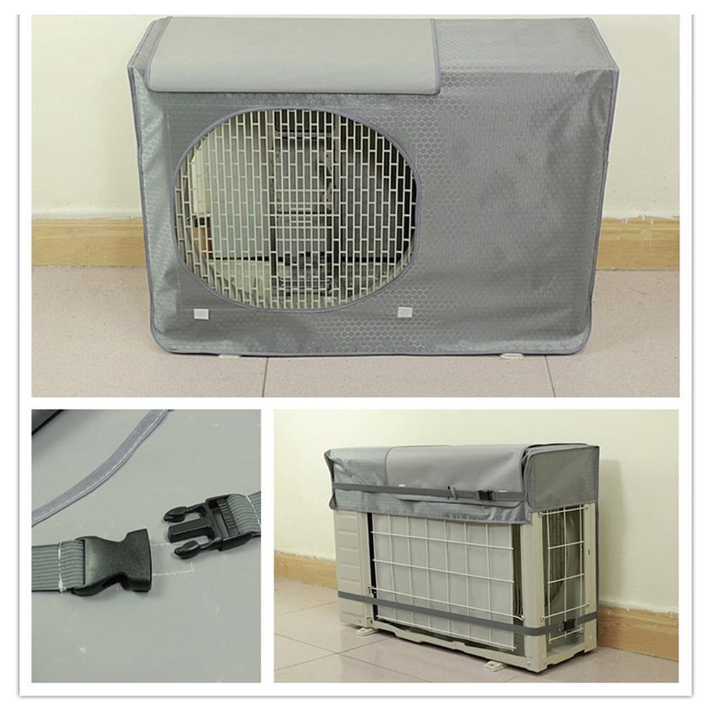 

Outdoor Air Conditioner Unit Cover 78x55x28cm Grey Waterproof Polyester Fabric Protection Easy Clean Air Conditioning