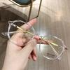 Fashion Clear Myopia Glasses Anti Blue Light Radiation Eyeglass for Women Men Nearsighted Eyewear Prescription Glasses 0 To -600