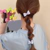2PCS Spirals Bowknot Ponytail Holder Hair Ties For Girls Resin Hair Accessories Kids Hair Bows For Daily Use And Parties