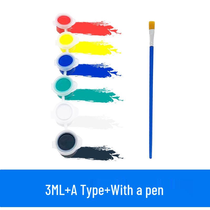 Acrylic Highlight Paint Set: 12 Colors for DIY Plaster Doll Graffiti and Children's Painting