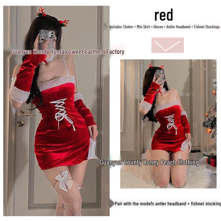 Sexy Slim-Fit Christmas & New Year Stage Costume Dress