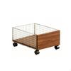Carrito Rodante para Debajo del Gabinete con Ruedas Cesta de Alambre Carrito de Lavandería Almacenamiento Multifuncional