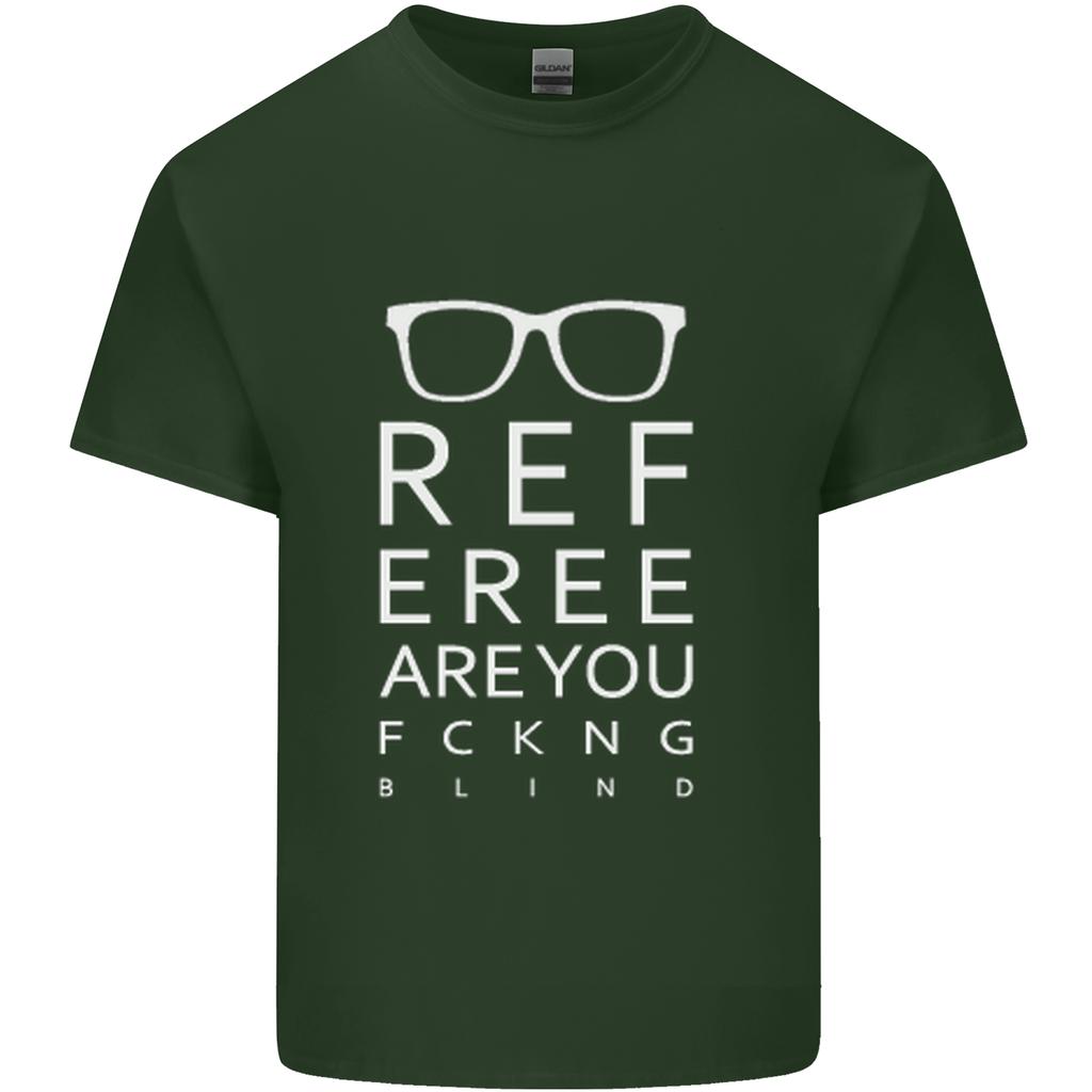 Arbitro Sei Fottutamente Cieco Calcio Divertente Unisex T-Shirt Leggera in Cotone