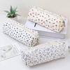 Kawaii Small Fresh Floral Pencil Case Large Capacity Storage Pen Pouch Pencil Bag Student Stationery Organizer School Supplies
