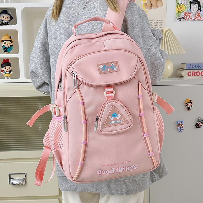 Large Capacity Schoolbag Cute Simple Japanese Student Backpack Casual College Style Backpack Middle School Schoolbag