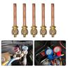5Pcs Air Conditioner Refrigeration Access Valves Copper Tube Filling Part Air Conditioner Accessories DIY Power Tool Part Brass