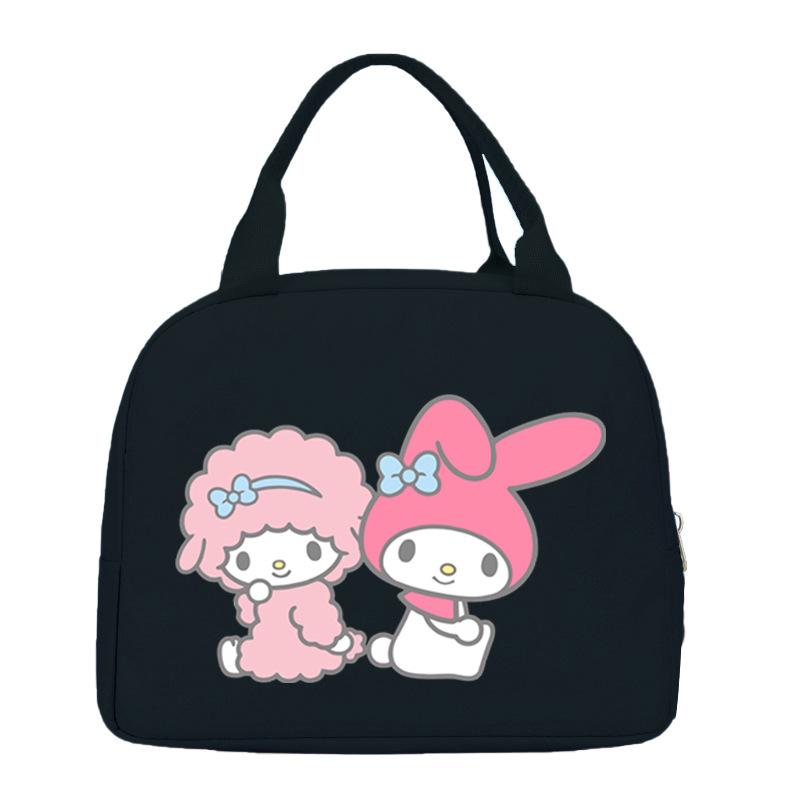 Melody cute cartoon print student lunch bag high value work commute leisure handbag