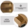 Sideboard, Kitchen Cabinet, Dresser with 3 Drawers and 2 Doors, Multicolor LED Lighting Effects, W:120 x H:76 x D:40 cm, Wood Color&Black