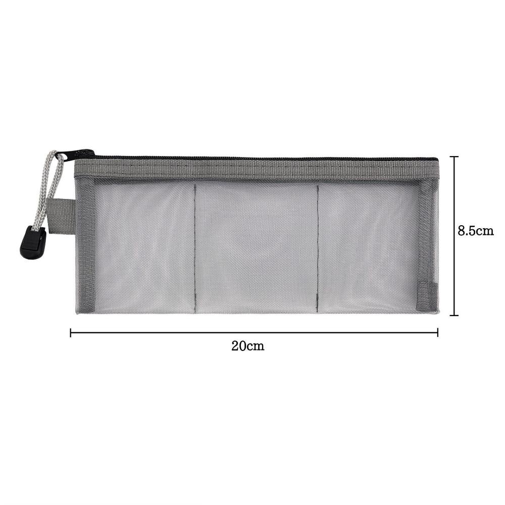 Mesh Fabric Electronics Organizer Pouch See Through Mesh Zipper Pouch Travel Organization