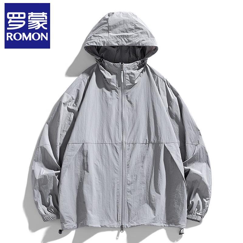 Romon Men s Hooded UV Protection Sun Jacket 4XL