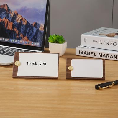 1Pcs Metal Memo Clip with Wooden Base DIY Memo Picture Clip Note Card Desk Paper Clip Holder for Wedding Party Decor