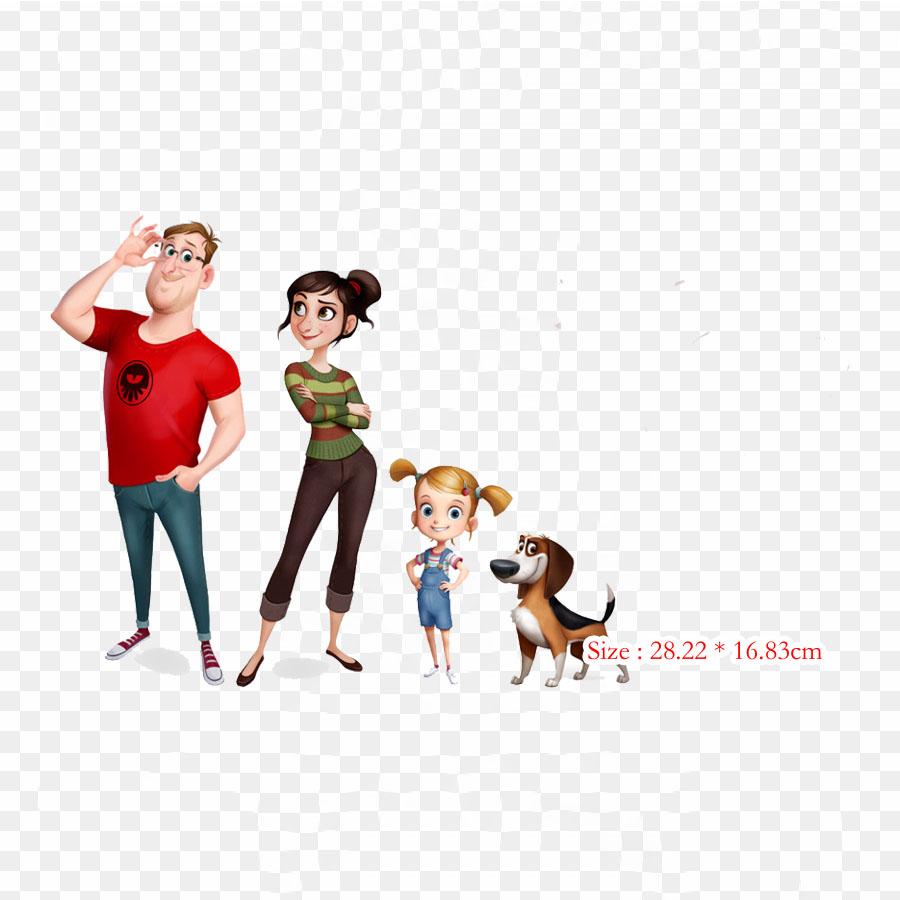 

Семейное королевство Парк развлечений Железо на теплопередаче Печать Виниловые патчи Наклейка для одежды DIY Аппликации Моющиеся пластыри