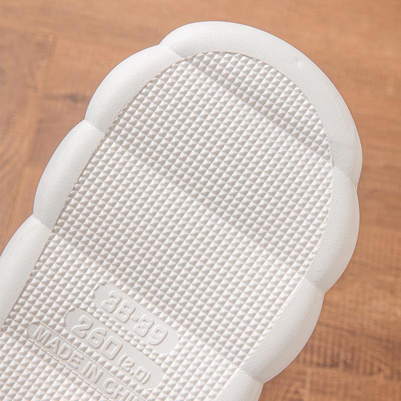 Bow cotton slippers women's autumn and winter thick-soled indoor comfortable and lightweight plush warm confinement shoes