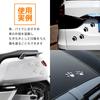 Mikankawa Car Stickers, Paw Stickers, 3D Stickers, Strong Adhesive, Waterproof, Conceals Scratches, Metal Texture, Black + Silver, Set of 12