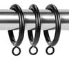 Vorhangring mit Öse, 20er-Pack Metall-Vorhangring geklemmtes Vorhangpaneel, Innendurchmesser 1,5 Zoll