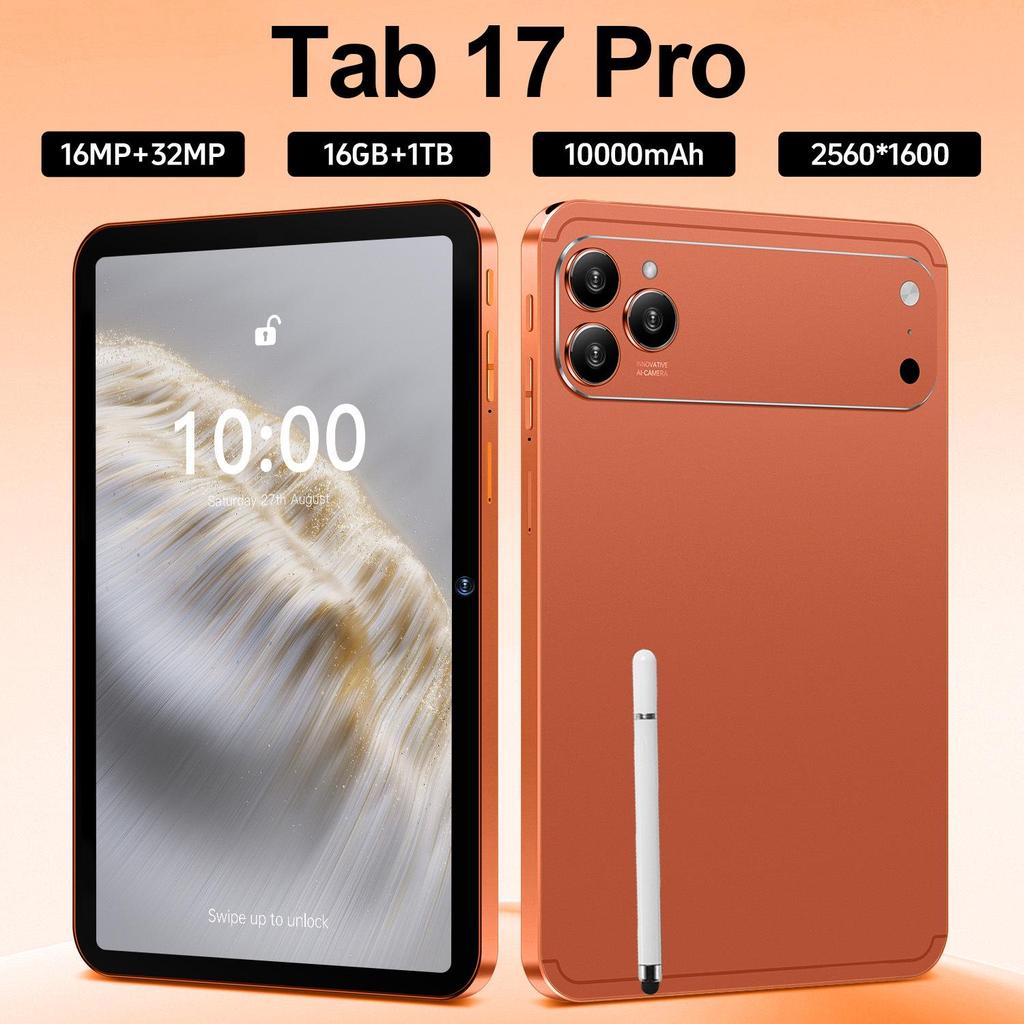 Tab 17 Pro Android-Tablet 16GB+1TB, Großer Bildschirm, Augenschutz, WLAN-kompatibel