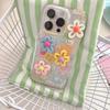Ins 3D Relif Blume Katze süße Cartoon Schmetterling Erdbeere Handytasche für iPhone 11 12 13 Promax 14 Pro Max Imd Happy Cover Capa