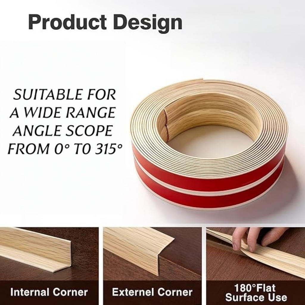 1pc Wall Corner Protector, Peel and Stick Molding Trim Wall Edge Guard, Flexible Self-Adhesive Inside & Outside Corner Trim