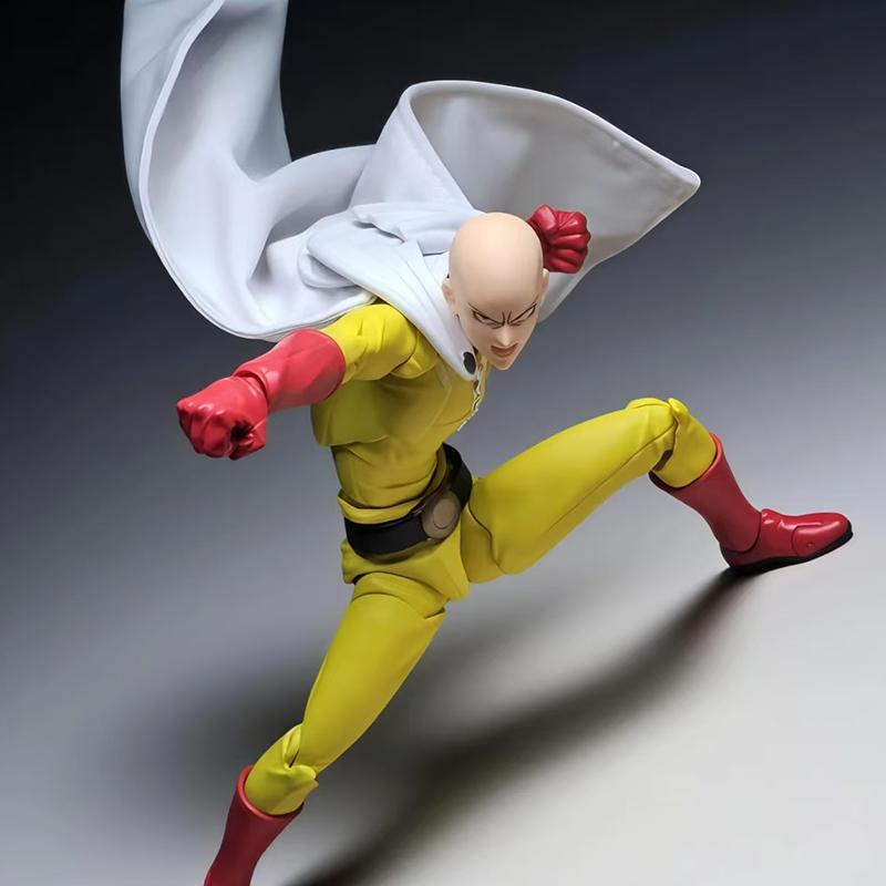KAIYODO Amazing Yamaguchi Revoltech Saitama Figura de Acción ONE PUNCH-MAN Estatua de PVC Modelo de Anime Colección de Juguetes Regalo