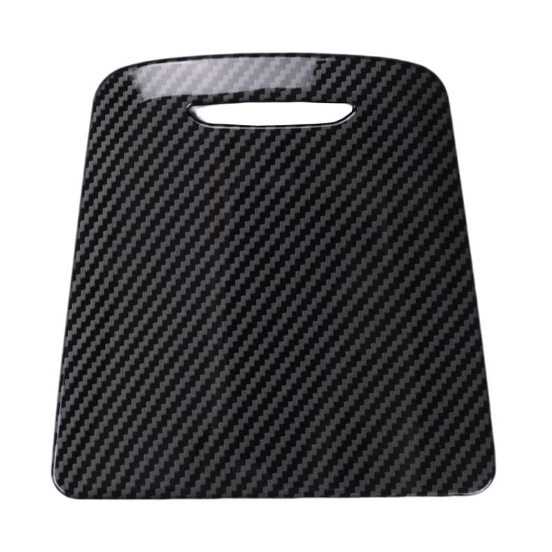 Car Center Console Water Cup Holder Panel Trim for Mercedes Benz GLA CLA A Class W176 2013-2018 LHD ABS Carbon Fiber