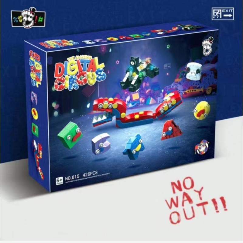Elegant Box Hot The Amazing Digital Circus Pomni Jax Joker Rabbit Building Block Set DIY Model Toys Kids Birthday 2024 Gift
