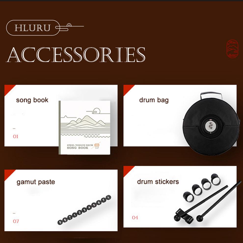 Musical Drum Steel Tongue Drum 13 14 Inch 15 Note C Hollow Drum Percussion Instrument