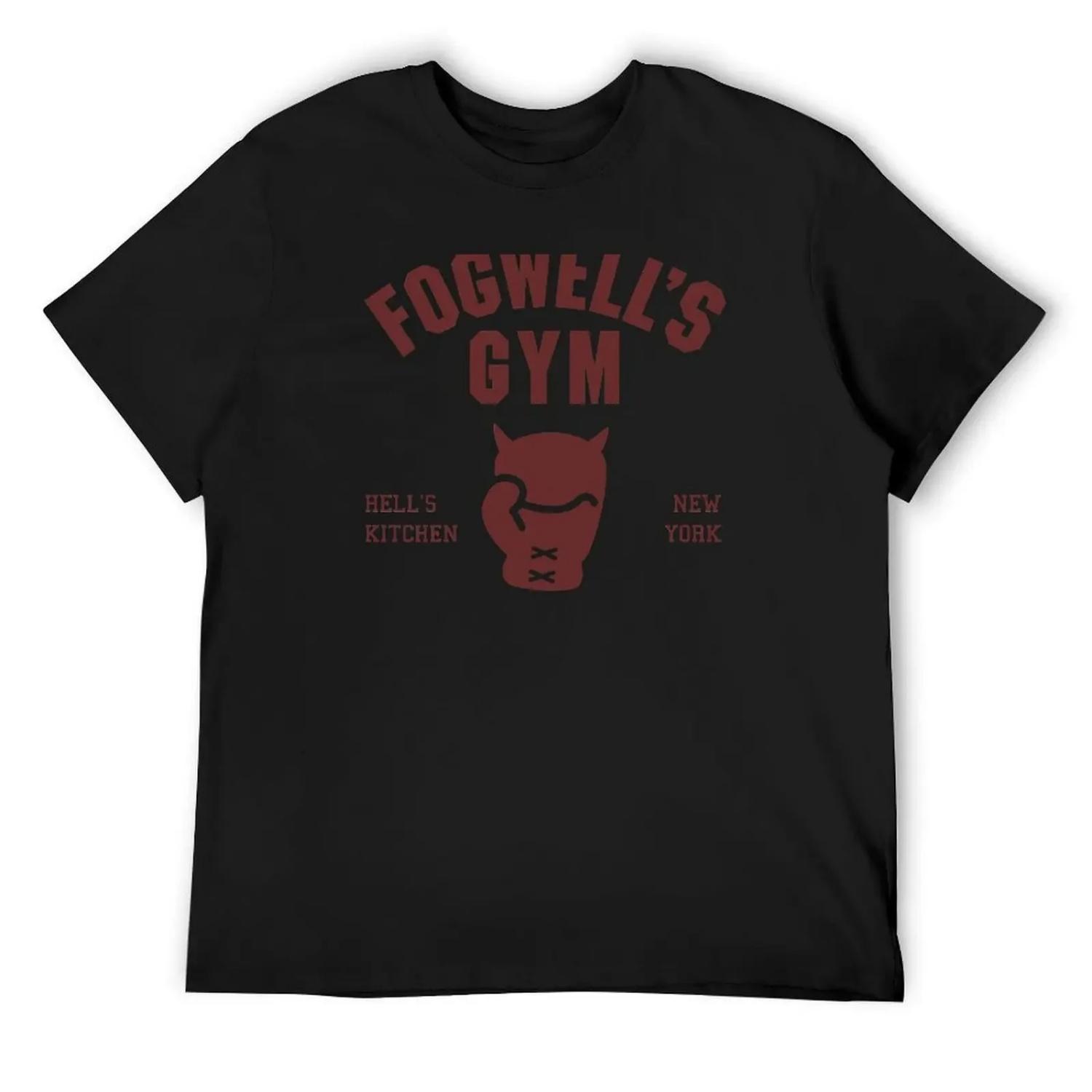 Fogwell s Gym T-Shirt cotton man t-shirts anime tshirt anime vintage anime shirt mens fashion S