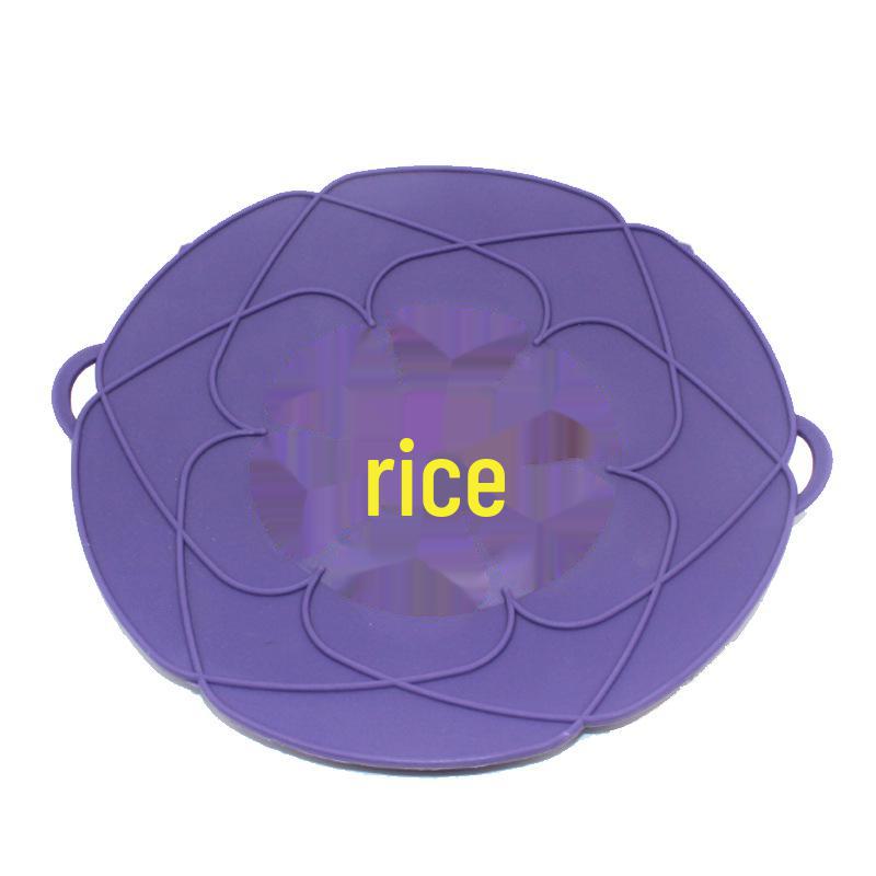 26CM Silicone Flower-Shaped High-Temperature Splash-Proof & Anti-Spill Pot Lid