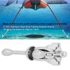 Boat Grapnel, Boat Anchor, Stainless Steel, Finely Grinded, Mirror Polished, 3.2kg for Boats, Yachts, and Marine Use
