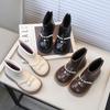 Frühlings-Herbst Kinderstiefel für Mädchen 2024 Neue Kinder Causal Mode Stiefel Einfarbig Süß Chic Prinzessin Kurze Stiefeletten