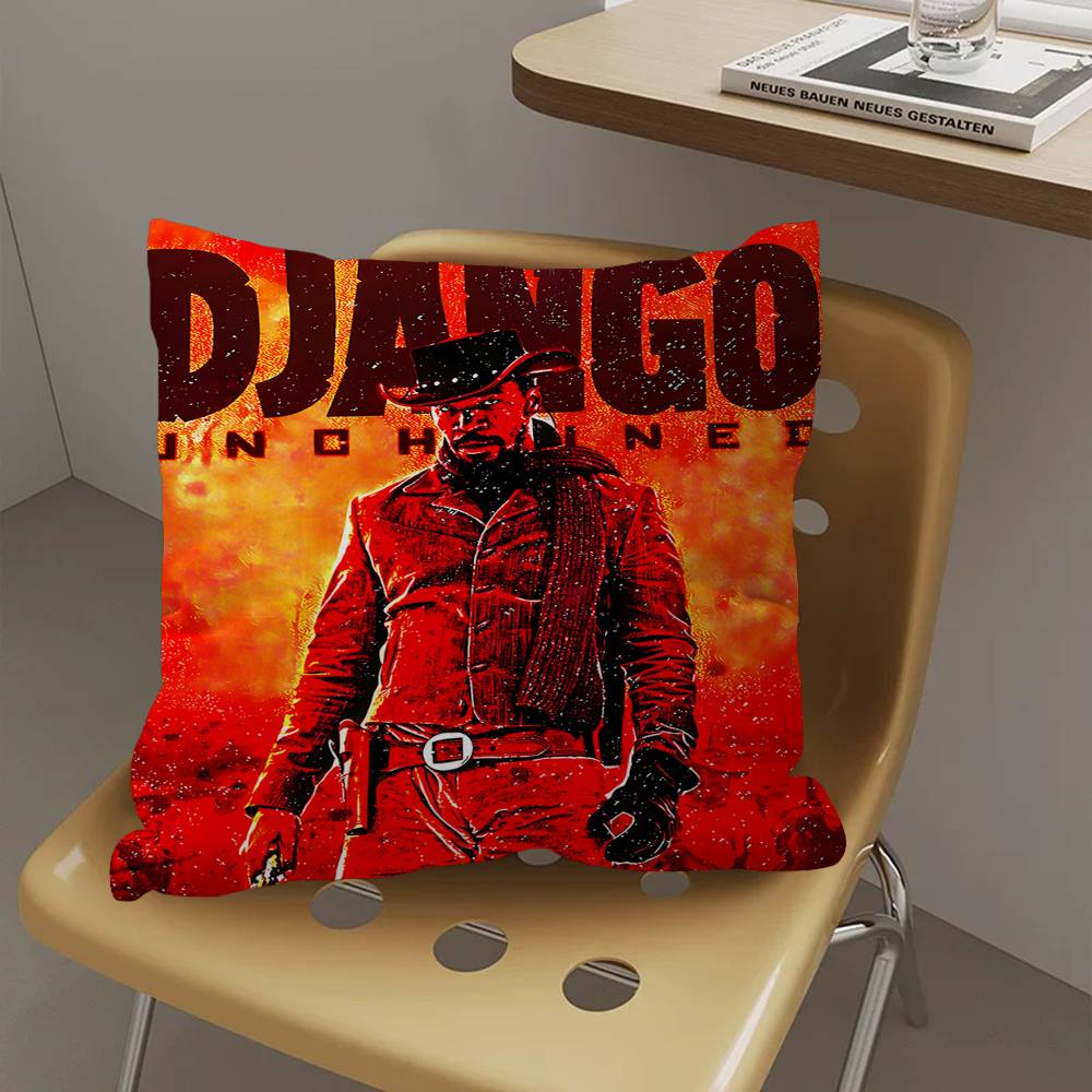 Anime Django Unchained Office Cushion Pillowcase Car Cushion Cover45X45CM Lumbar Pillowcase Sofa Pillowcover
