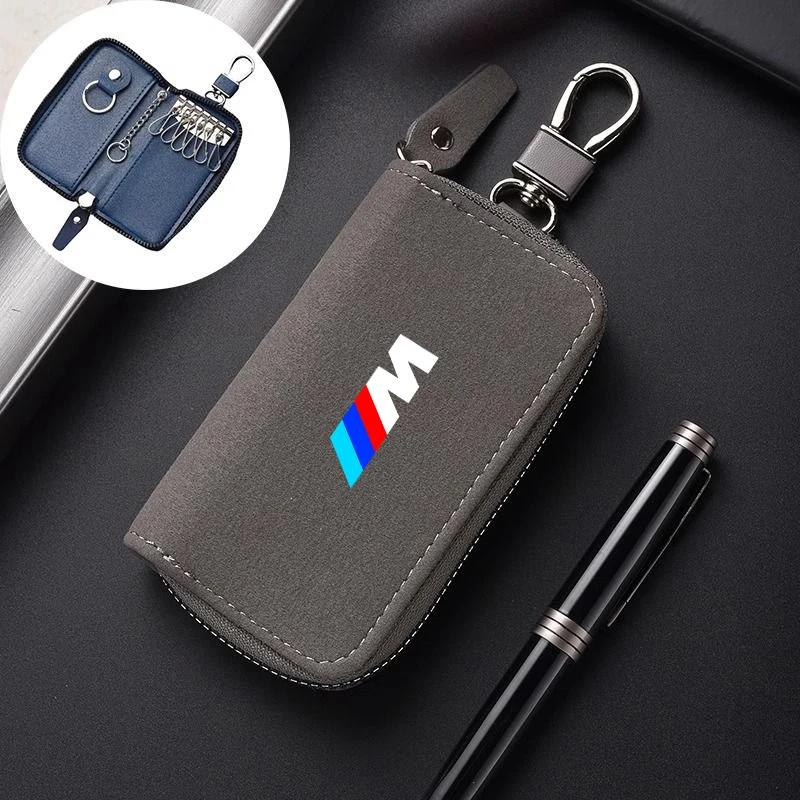 Nowe Skórzane Etui Uchwyt na Kluczyki Samochodowe Brelok Etui Torba do Przechowywania Pokrowiec Dla BMW z Emblematem M E46 E36 E34 F10 E90 F30 E60 F30 E53 E30 E