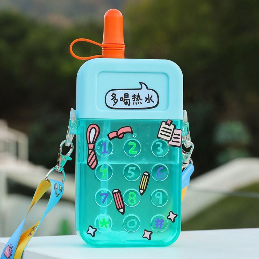 Shatter-resistant Mobile Phone Water Bottle Cartoon Sport Drinking Cup Travel