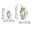 3D-gedruckte künstlerische Flammenvase Verdrehte Wellen-Blumenbehälter Unregelmäßige Vase Schreibtischdekoration