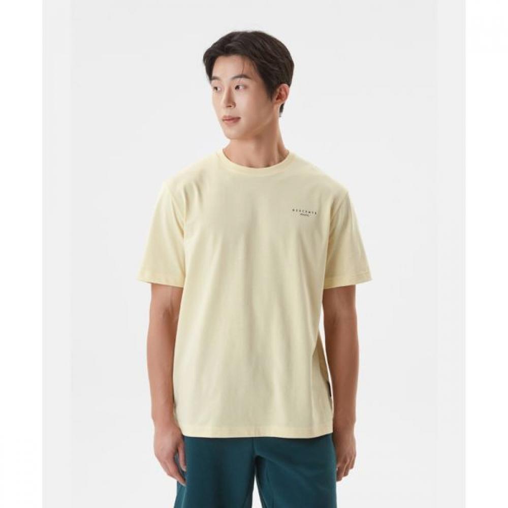 

DescenTe EssenTials Smallwearding CoTTon ShorT Sleeve T shirT Yellow YEL0YELLOW/100