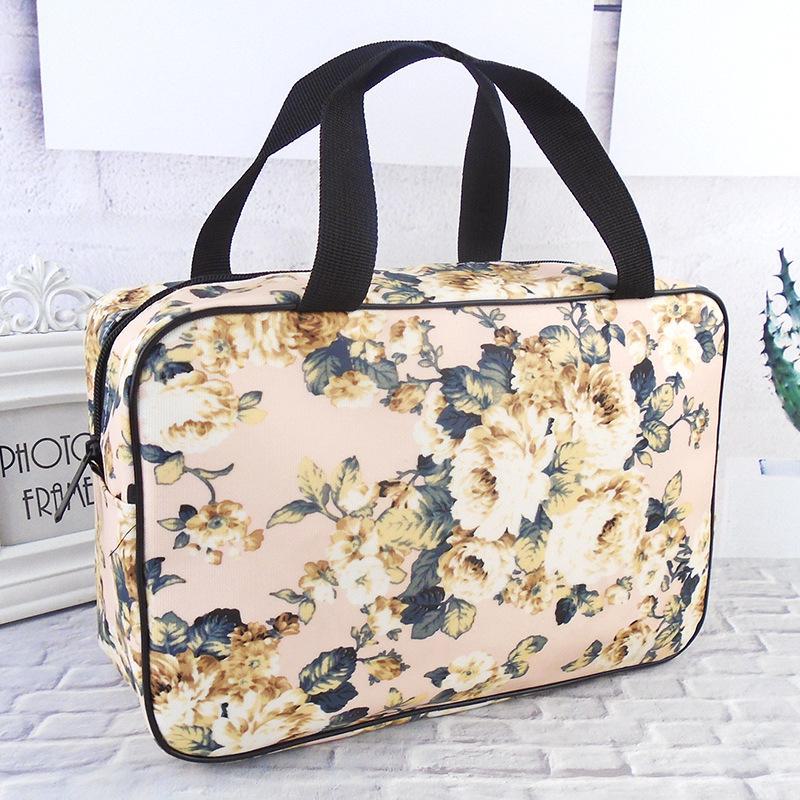 

Портативная дорожная сумка для ванной большой вместимости для туалетных принадлежностей и макияжа Earthy pink