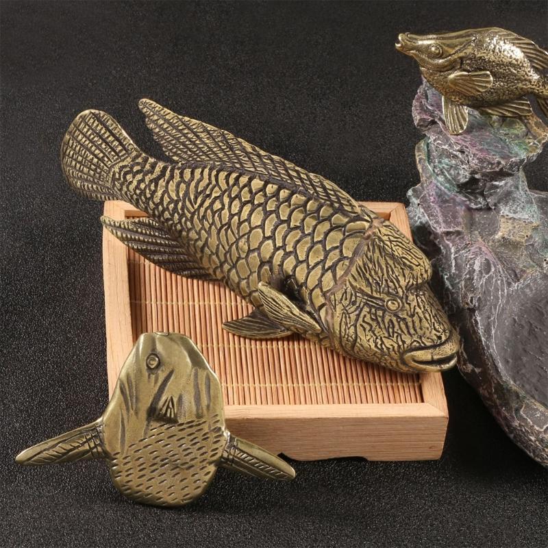 Animal Statue Figurine Retro Wrasses Statue Figurines Sculpture Tabletop Centerpieces Home Decors Collectibles Figurine