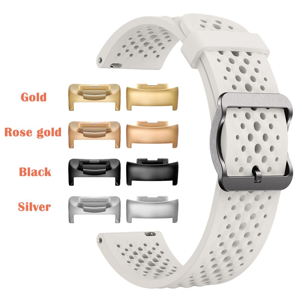 Cinturino Classico Adatto per Fitbit Charge 6 Traspirante Morbido Cinturino in Silicone per Charge 5/Charge6 Sport Cinturino Impermeabile Correa