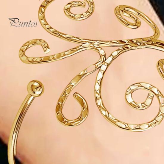 Armbånd Armkjede Lett Lys Farge Blank Uthult geometrisk mønster Armmansjett Armring Kroppsarmbånd Smykkegave