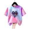 Ubrania dla dzieci Zstąpieni Koszulki Letnie z Nadrukiem Koszulki Moda Krótki Rękaw Dziewczęce Okrągły Dekolt Codzienne Topy Stylizacje Kawaii Koszulka
