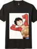 'One Piece'' Luffy Image Printed Short - Sleeve T -Shirt|Trendy Anime Casual Top